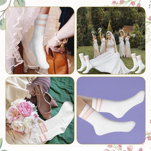 Geyoga Bridesmaid Socks for Women Cotton Bridesmaid Wedding Socks Gifts for Bridal Engagement Wedding Party Favors in Saudi Arabia