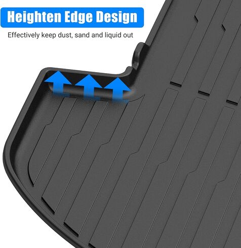 Garvee All Weather Cargo Liner متوافقة مع Santa Fe 2021 2022 2023 ، حصيرة أرضية جذاب ثقيلة مع دعم غير قاطع ، وبطانة جذع للشحن وملفات شحن خلفية ، أسود in Kuwait