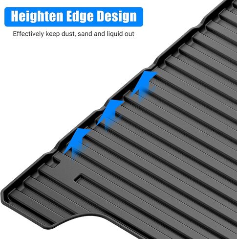 Garvee All Weather Cargo Liner Compatible with Santa Fe 2021 2022 2023, TPE Heavy Duty Trunk Floor Mat with Non-Slip Backing, Cargo Trunk Liner & Rear Cargo Mat, Black in Kuwait