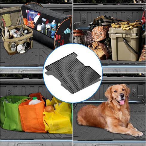 Garvee All Weather Cargo Liner Compatible with Santa Fe 2021 2022 2023, TPE Heavy Duty Trunk Floor Mat with Non-Slip Backing, Cargo Trunk Liner & Rear Cargo Mat, Black in Kuwait