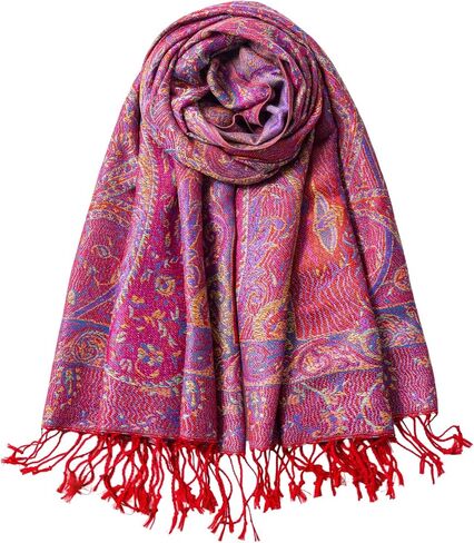 Pashmina Feel Shawls Wraps Rave Scarf for Women Soft Silky Reversible Men Scarves Hijab in Saudi Arabia