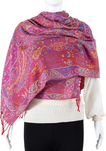 Pashmina Feel Shawls Wraps Rave Scarf for Women Soft Silky Reversible Men Scarves Hijab in Saudi Arabia