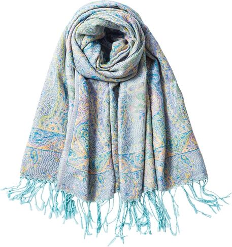 Pashmina Feel Shawls Wraps Rave Scarf for Women Soft Silky Reversible Men Scarves Hijab in Saudi Arabia