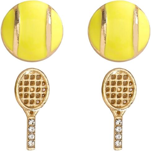 2Pcs Glitter Sports Earrings Stud For Women Rhinestone Baseball Football Basketball Rubby Earrings Funny Sports Fans Lover Gifts TOUCH Helmet Sport Ball Stud Jewelry in Saudi Arabia