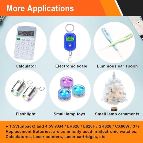 Button Cell Batteries (L736 & LR626) – 30 Count (10 x 3-Pack) 4.5V for Laser Boresighter, Training Cartridge, Toys, LED Flashlight – AG3/LR41/L626F/377/392/384/CX66W Replacement in Kuwait