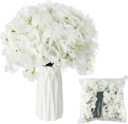 GEETERY 6 PCS TALL ACRYLIC VASE CENTER CENTER CLEAR SELINT CENTRINE STAND WITH FLOWERSEA CHODANGIEA FLOWERS FOR WELDEN in Kuwait