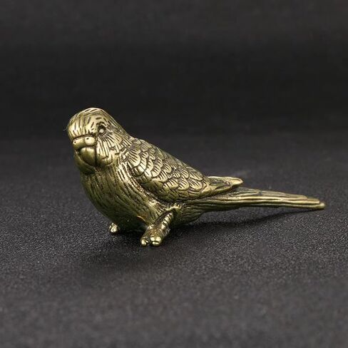 Brass Golden Bird Figurines Small Birds Statues Vintage Brass Bird Statue Retro Figurine Home Decor Ornaments for Living Room, Bedroom, Office Desktop, Cabinets (2Pcs Sparrow) in Saudi Arabia
