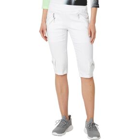 Jamie Sadock Womens 24.5" Skinnylicious Knee Capris Pure White 10 30.5