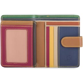 mywalit Medium Snap Leather Wallet | 9 Card Slots | ID Window & Zip Coin Pocket | Bosco | Stylish & Compact Accessory for Men & Women | Perfect for Everyday Use