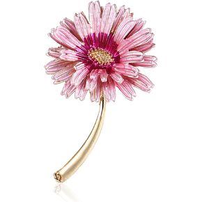 Anmpab Enamel Brooches for Women with Stamen Floral Pins for Crafts Brooch Bouquets for Wedding Jewelry for Woman Nurse and Graduate Students