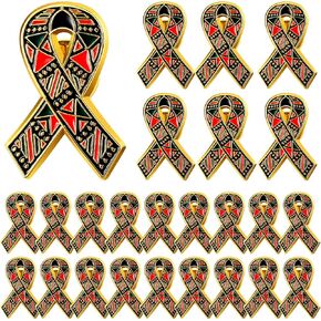 Yinkin Black Heritage Awareness Lapel Pins Juneteenth Brooch Pins African American Pin Label Badges for Clothes Bags Backpack Hat Jacket Decoration Juneteenth Party Favors