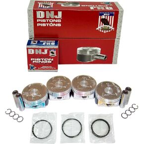 DNJ PRK715 Piston and Ring Kit for 1999-2006 Saab Subaru 9-2x Baja Forester Impreza Legacy Outback 2.5L H4 SOHC 16V بشكل طبيعي EJ251 ، EJ252 ، EJ253 ، EJ259