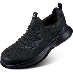 Steel Toe Shoes for Men Women, Lightweight Comfortable Breathable Safety Work Sneakers, Anti-Puncture Slip-Resistant Work Utility Shoes in Saudi Arabia