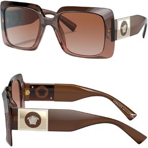 Versace VE4405 MEDUSA RECTANGLE Shape Sunglasses with eSHADES Luxury Eyewear kit Bundle