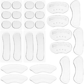 14Pairs Heel Cushion Clear Heel Grips Cushion Pads, Self-Adhesive High Heel Inserts for Women Men Loose Shoes Stop Heel Slip Pain Relief