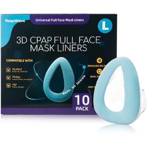 بطانات قناع CPAP الكاملة للوجه لتسرب الهواء وحماية الجلد ، متوافقة مع قناع الوجه الكامل Resmed F20 ، وملحقات وملحقات CPAP ذات الحجم الكبير ، وحجم كبير