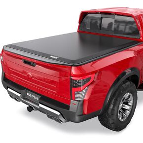 MOSTPLUS Quad Fold Hard Truck Bed Tonneau Cover Compatible for 2004-2015 Nissan Titan Fleetside 5.5 FT-67 Inch (w/o Titan Box) 4 Fold Aluminum Bed
