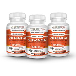 معتمدة من الأعشاب العضوية Vadik Vidanga (Embelia ribes) مسحوق 3 زجاجات | ممتاز لحالات الجلد ، منظف الأمعاء