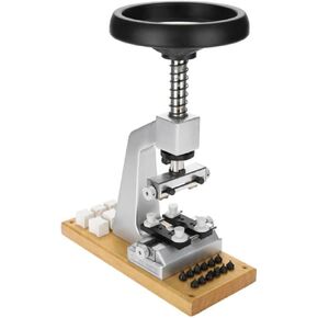 KZU Bench Watch Opener 5700, Flexible Waterproof Watch Case Opener, Watch Case Back Opener and Close with Adjustable Holder and 12 Chucks for Watch Making and Repair