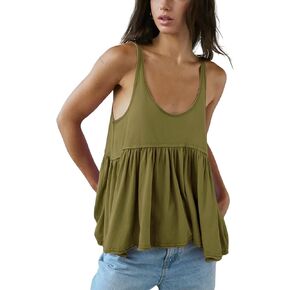 internos الصيف الصيفية دبابات التدفق قمم بلا أكمام القمصان الكشكشة babydoll tunic tunic tops peplum tops
