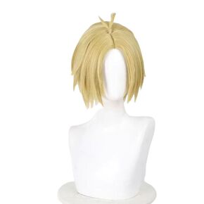 Clairvoyant Shin Asakura Cosplay Wig Blond Medium-length Hair Accessory Adult Unisex for Party Halloween Christmas