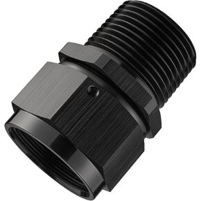 EVIL ENERGY 16AN Female to 1 NPT Pipe Swivel Adapter Fitting Black Aluminum