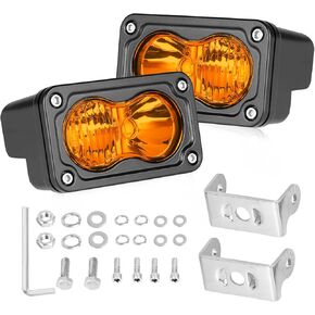 قرون Amber LED ، 3 بوصة Cree LED Amber Fog Lights Pods 40W SPOT SPOT COMBO OFF ROAD LIVER LIGHT