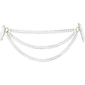 Pearl Body Chain Belly Layered Body Chain Tassel Pearls Belt Summer Beach Body Accessories (Pearl jewelry)