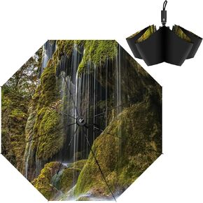 Compact Travel Umbrella for Rain&Sun,Automatic,Lightweight,Windproof Strong,Folding Umbrella with Pattern for Men&Women