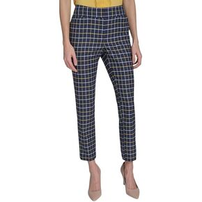 Tommy Hilfiger Women's Slim Fit Pinstripe Print Trousers