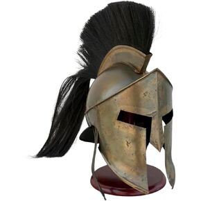 Medieval Leonidas Black Spartan 300 Roman Imperial Knight Helmet for Men