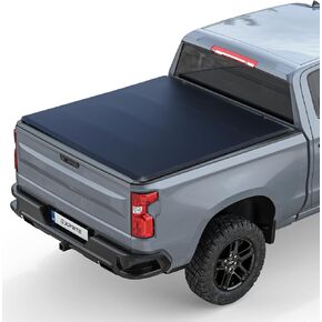 Xprite Hard Folding Truck Bed Tonneau Cover Compatiable with 2007-2025 Chevy Silverado & GMC Sierra 1500 5.8 FT Short Box((Excl. 07 Classic), Tri Fold Style