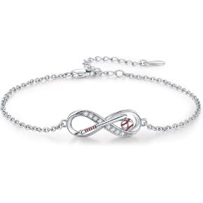 Baseball Bracelet 925 Sterling Silver Sport Bracelet Baseball Mom Jewelry Gifts for Women Baseball Players