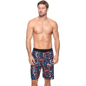 Reebok Men's Swimwear Venice 9" Jacquard E-Board UPF 50 Drawcord Swim Shorts