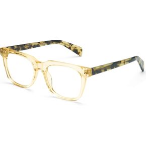 Dollger Blue Light Blocking Glasses For Woman Men Thick Frame Square Non-Prescription Glasses, For Work,Computer, Gaming, TV