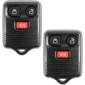 KeylessOption Keyless Entry Remote Control Car Key Fob Alarm for Ford Lincoln Mercury CWTWB1U345 (Pack of 2)