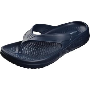 Harssidanzar Men's Beach Flip Flop,Quick Drying Soft Lightweight Shower Shoes Sandals KM241US