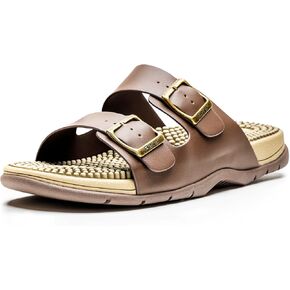 Revs - Lochy - Men’s Double Strap Reflexology Massage Sandals