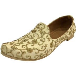 Men’s Traditional Punjabi Jutti Handmade Punjabi Khussa Shoes – Perfect for Kurta & Sherwani Men’s Designer Mojari Shoes