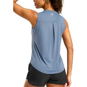 G Gradual Workout Tank Top for Women Sleeveless Athletic Yoga Tops High Neck Quick Dry Running Tennis Sports Shirts for Women