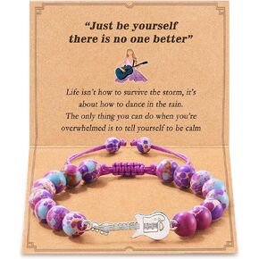 يقتبس Tarsus Sques Guitar Bracelet Merch Gift ، هدايا المجوهرات المستوحاة للجماهير أصدقاء المراهقين