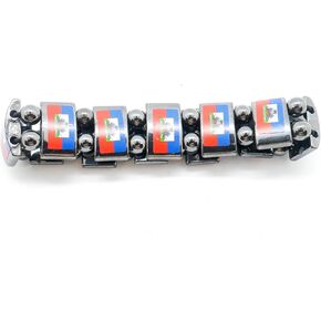 Country Metal Flag Beads Bracelets