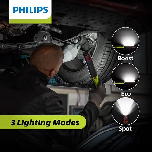 Philips Xperion 6000 LED Headlamp Work Light, 300 Lumen Professional Flash Light with Diffused Flood Light and Rotatable Spot Light for Mechanics, Running, Camping | X60HEADX1 in Saudi Arabia