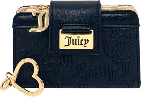 Juicy Couture Women's Tab Card Case Wallet with Keyring (Pink Lemonade) in Saudi Arabia