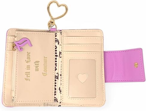 Juicy Couture Women's Tab Card Case Wallet with Keyring (Pink Lemonade) in Saudi Arabia