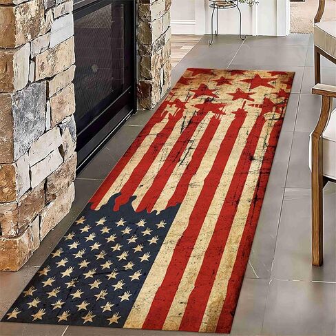 Nautical Runner for Hallway Rug,2x7ft,Retro Steering Wheel Oceans Carpet,Sea Life & Ocean Theme Decor,for Entryways,Hallways,Living Rooms in Kuwait