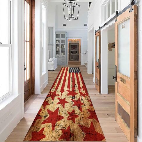 Nautical Runner for Hallway Rug,2x7ft,Retro Steering Wheel Oceans Carpet,Sea Life & Ocean Theme Decor,for Entryways,Hallways,Living Rooms in Kuwait