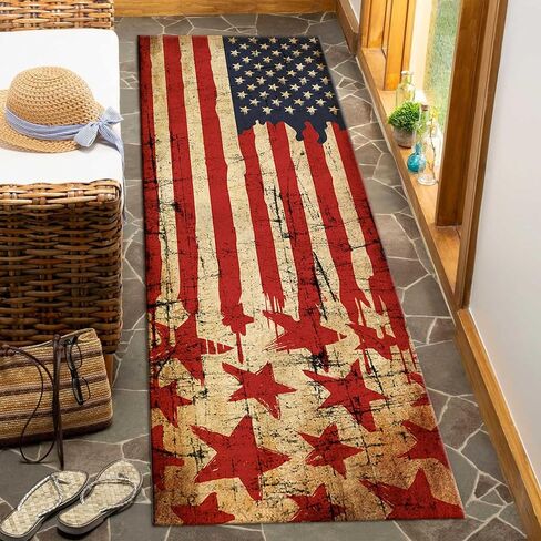 Nautical Runner for Hallway Rug,2x7ft,Retro Steering Wheel Oceans Carpet,Sea Life & Ocean Theme Decor,for Entryways,Hallways,Living Rooms in Kuwait