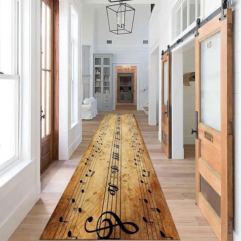 Nautical Runner for Hallway Rug,2x7ft,Retro Steering Wheel Oceans Carpet,Sea Life & Ocean Theme Decor,for Entryways,Hallways,Living Rooms in Kuwait