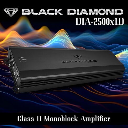 بلاك دايموند DIA-P2500X1D مضخم صوت أحادي الكتلة فئة D 1 قناة 2500 وات RMS in Kuwait